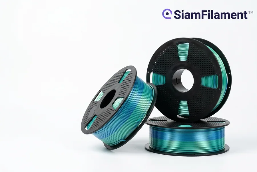 PLA+Silk สองสี - Blue green